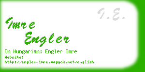 imre engler business card